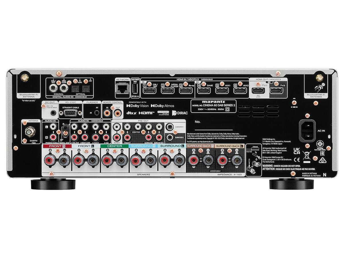Házimozi rádióerősítő – CINEMA 60 DAB S2 (SILVER GOLD)