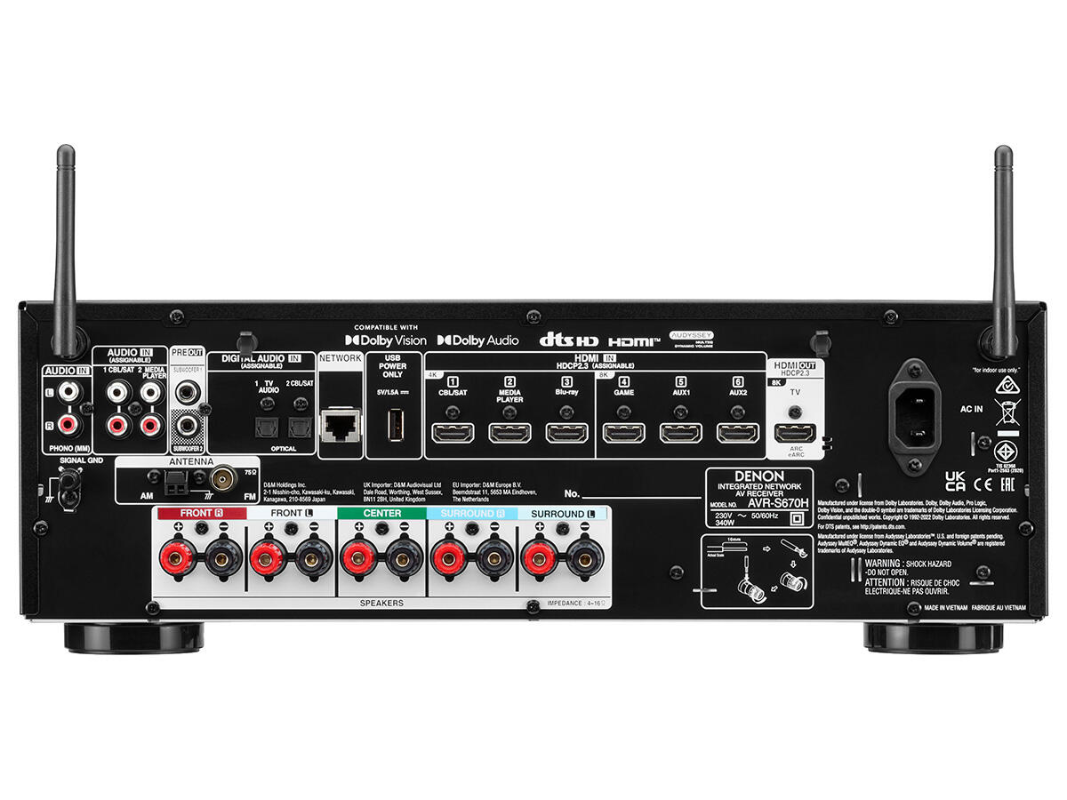 Házimozi rádióerősítő 5.2 8K – AVR-S670H