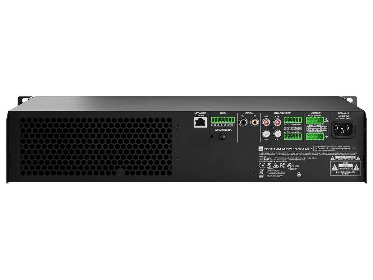 Integrált erősítő – PHANTOM CI AMP-4750 DSP