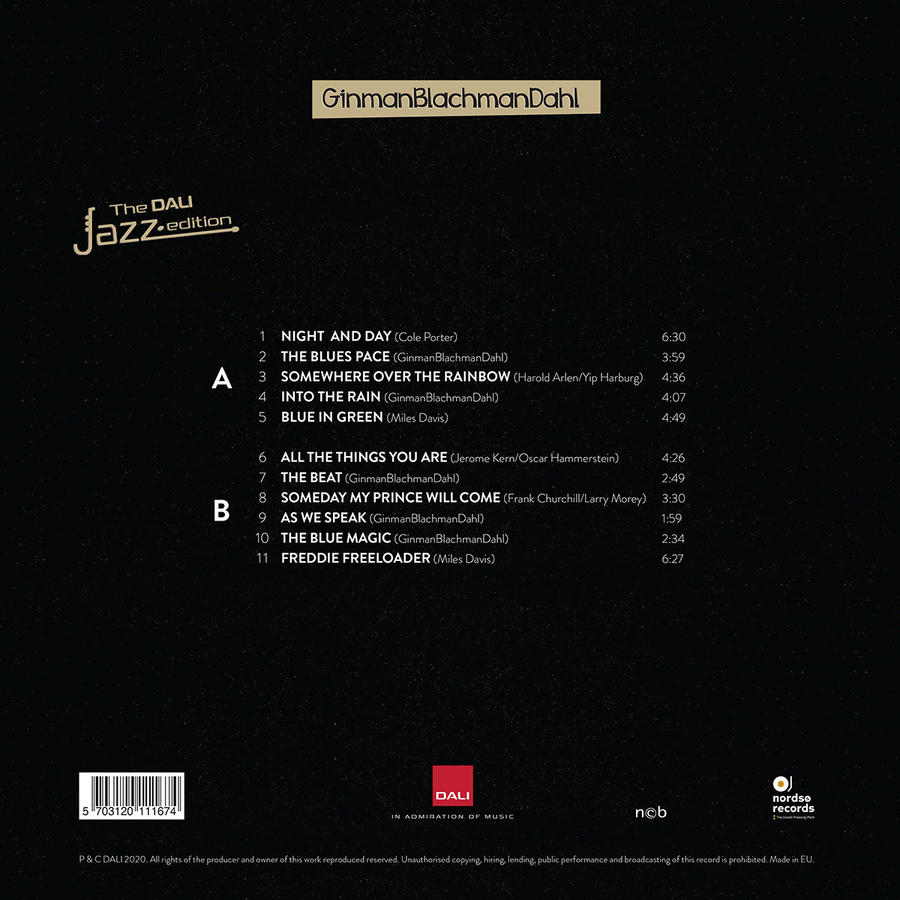 Demo vinyl – THE DALI JAZZ EDITION LP